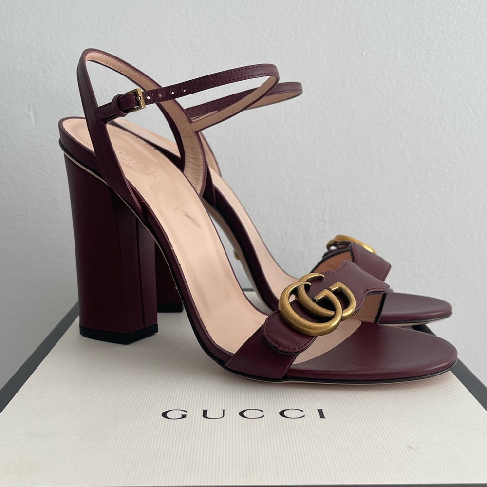Gucci Marmont Sandal - Bordeaux size 40